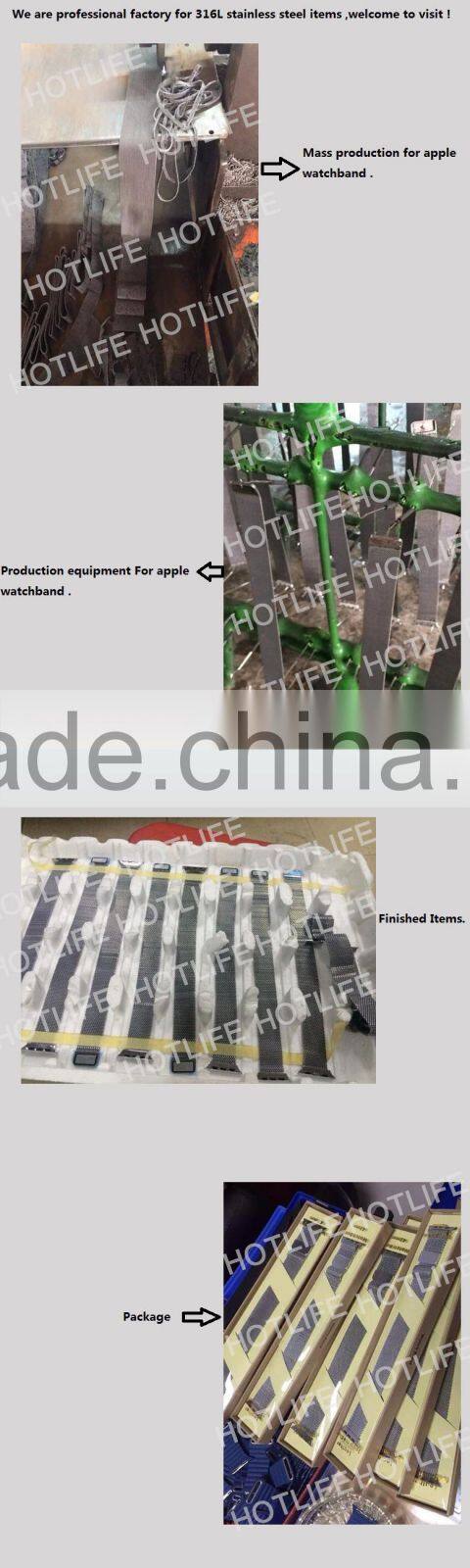 316L stainless steel watch strap, watch band for apple watch band