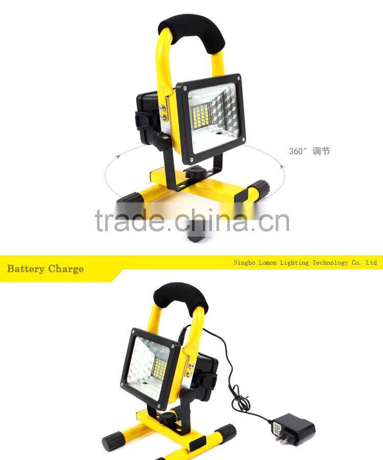10w Portable Christmas Rechargeable Work Led Light Color Changing Outdoor Led Flood Light