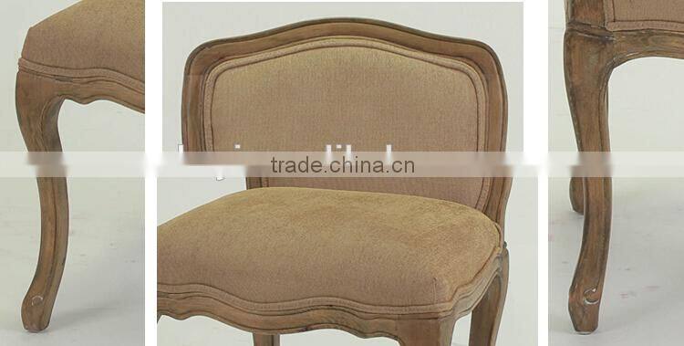 French /European style Bend Line design Fabric Wooden Side chair/Dining /Restaurant chair(Ch-838)