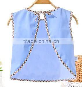 cute baby cotton apron/baby bear shape dinner apron/baby waterproof apron