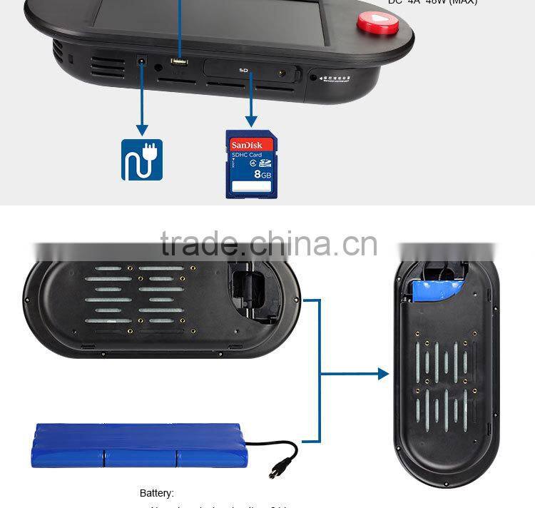 FlintStone 9 inch battery advertising player, energy video display equipment, digital screen advertising equipment