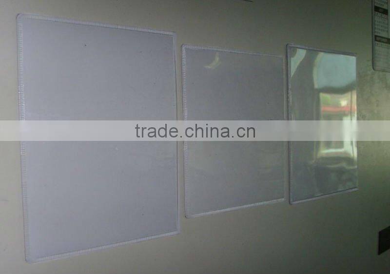 magnetic pocket guide holder,0.4mm,magnetic sheet with pvc,screen printing logo,ticket pouches,die cut seams,folders