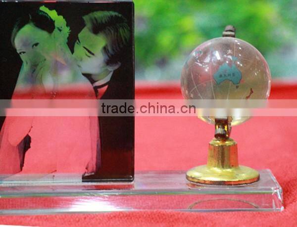 Crystal Office table set or nice Crystal Gift table Decoration with photo frame