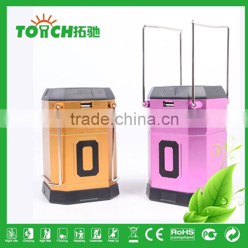 RU Hot Sale LED Camping Light Solar Energy Camp Lamp Fashion Telescopic Lantern Rechargeable Desk Light with Charger