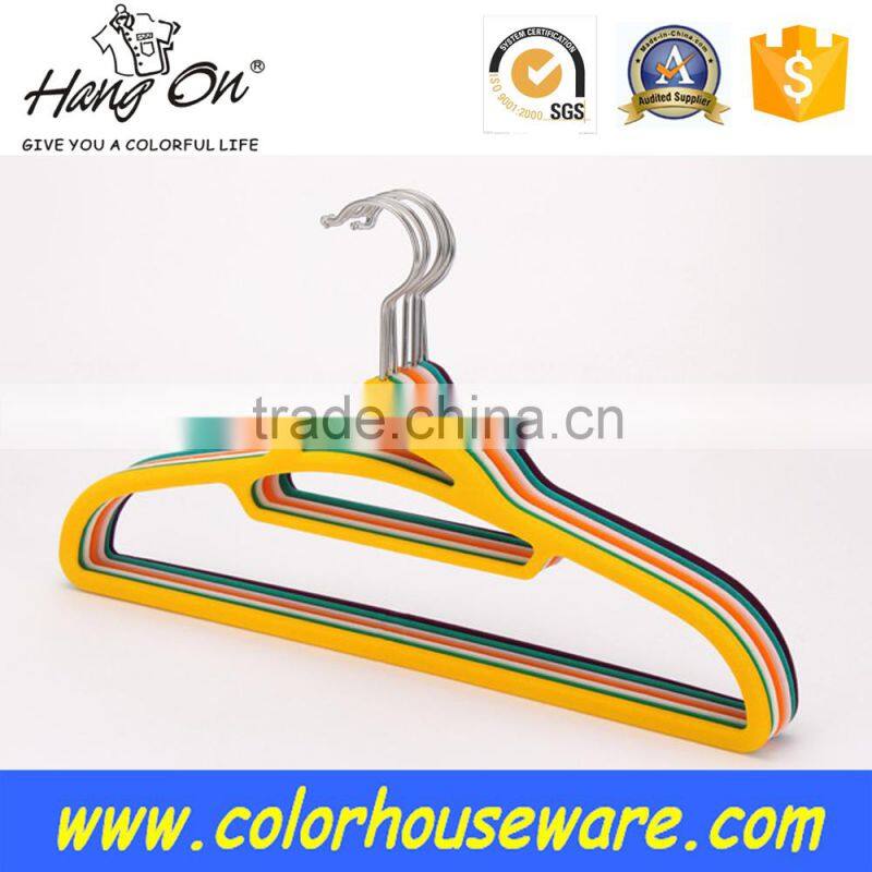 Leopard velvet clothes hanger/flocked hanger