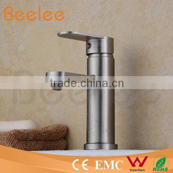 HS15002 inox ss304 Stainless steel one hole 4" bathroom basin faucet mixer tap