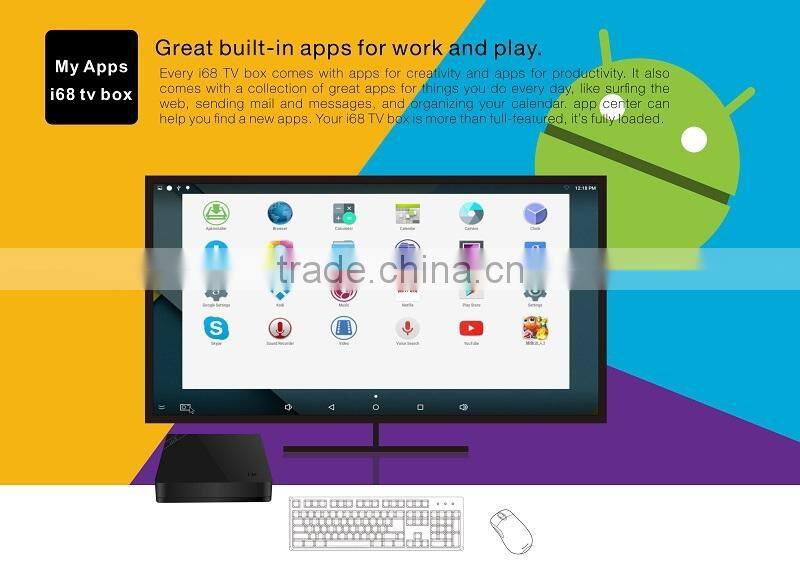 Android 5.1 Lollipop octa core mini web streaming HTPC player powered by Rockchip RK3368 Octa Core 64Bit CPU
