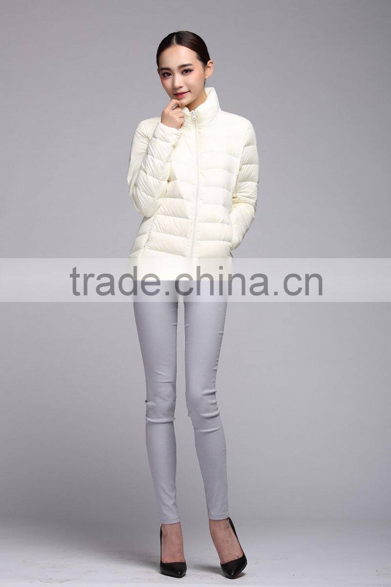 lightweight slim winter down jacket for women