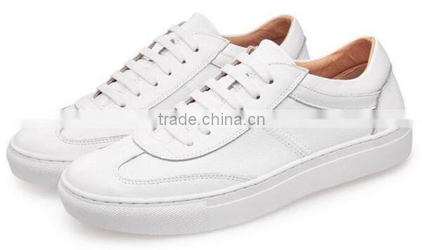 white genuine leather sneakers