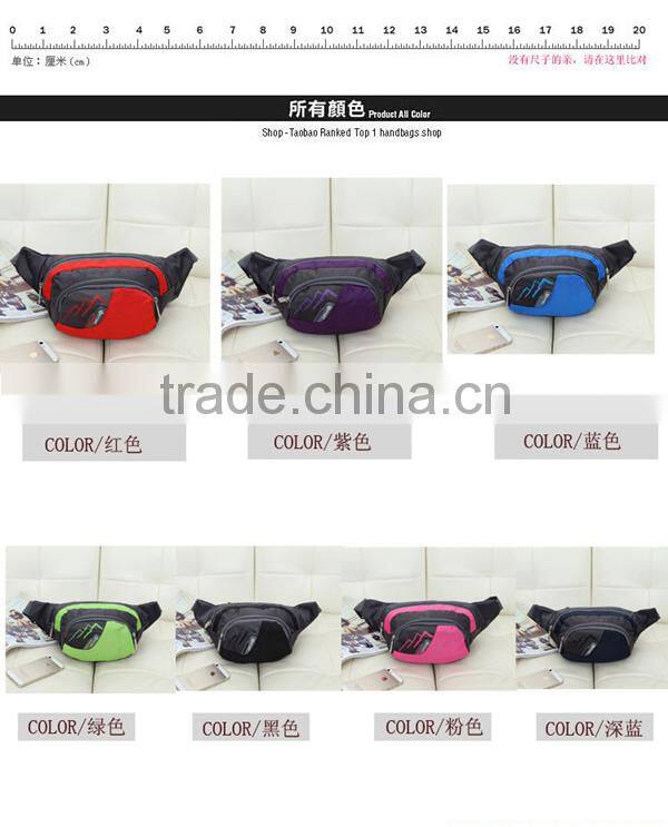 Waterproof nylon sports waist bag running waist pack