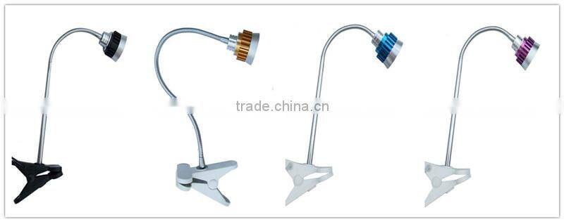 Made in China shadeless table lamps flexible bed reading light
