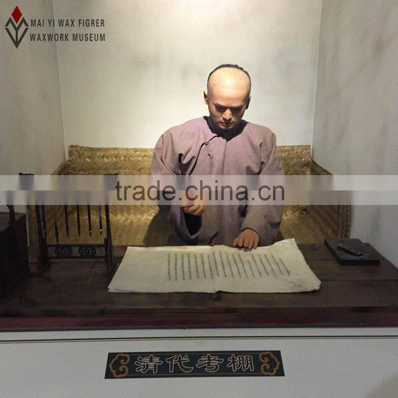 lifelike wax museum figure wax statue for display
