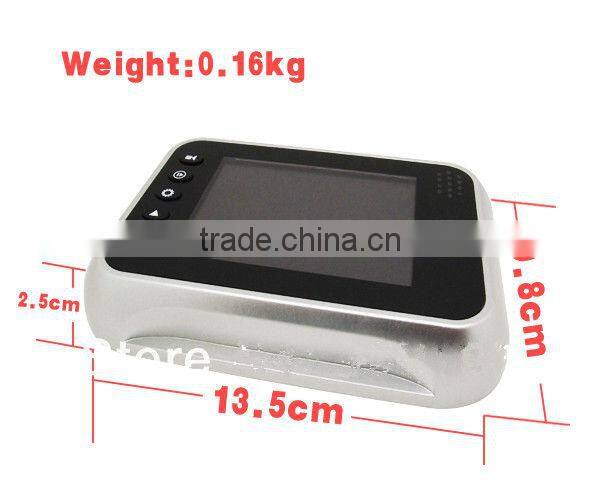 3.5" sliding screen door closer viewer recorder with monitor , auto photo shooting