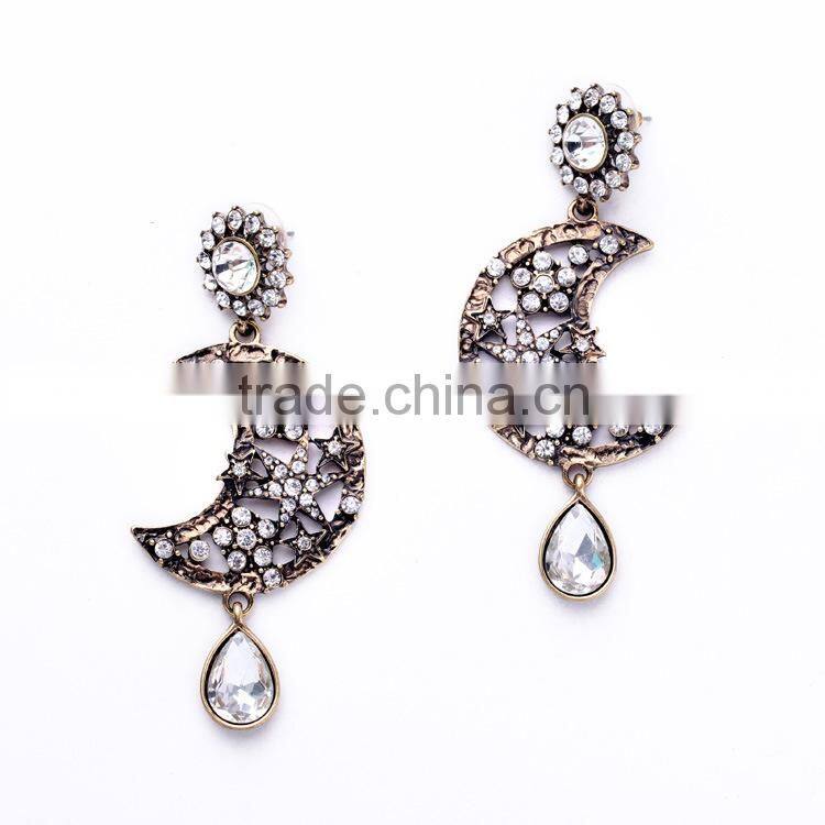 sun and moon earring, moon and star earrings, ladies earrings designs pictures