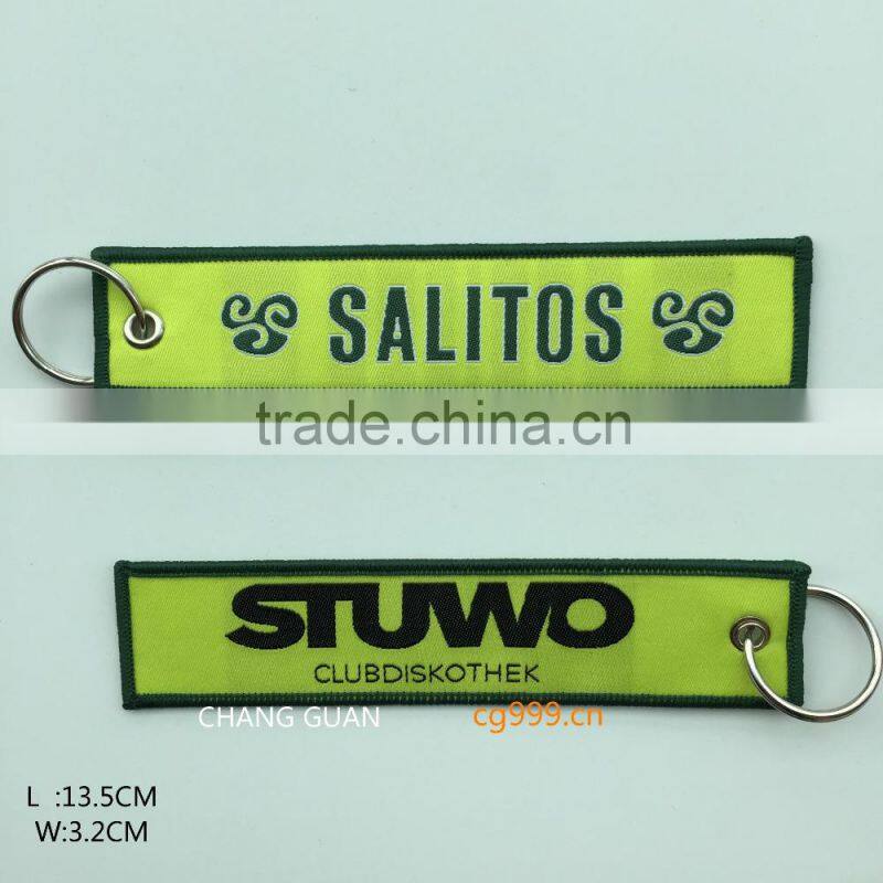The bottle opener woven label bag charms