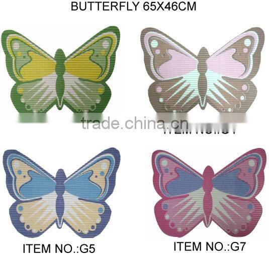 Foot shape Fancy Bath mat pvc foam washable Anti-slip bathroom carpet