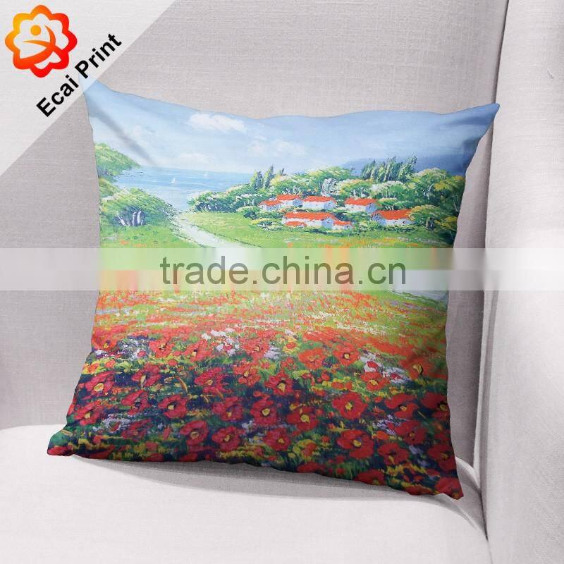 2016 factory price wholesale printed Cushion Cover for gift