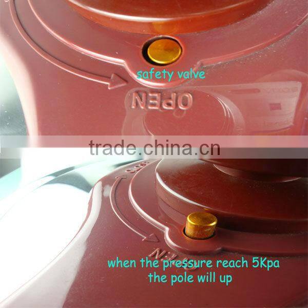 professional stainless steel cookware, sandwich bottom, suitable to gas stove & induction cooker, DSA22cm 6L