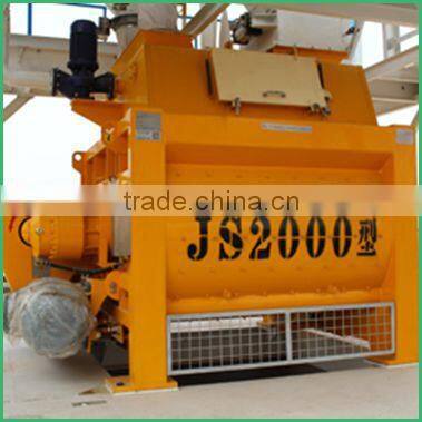 twin-shaft concrete mixer JS1000 for sale with Pneumatic motor