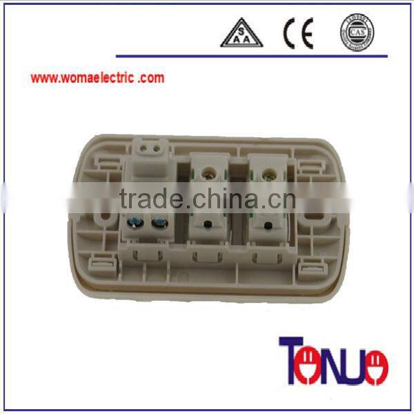 South American 1 gang wall switch socket