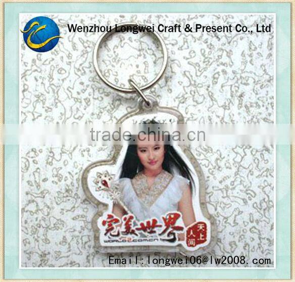 funny turtle photo frame key chains/key chain/blank key chains