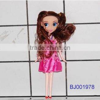 Cute fashion plastic princess doll plastic musical sport barbiee girl toy