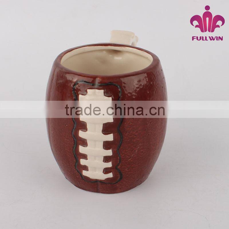 Rugby unique shape ceramic mugs for sale wholesale magic mugs