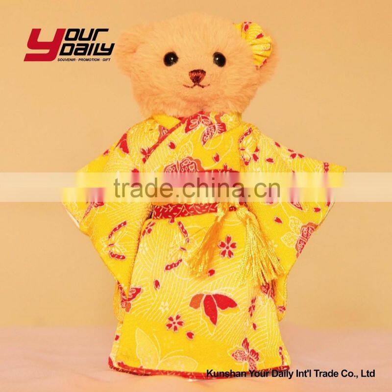 custom brown good quality plush teddy toy japanese bear
