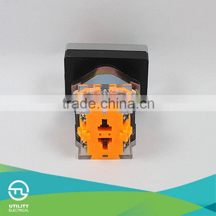 Instantaneous type 600V 10A two position push button with light