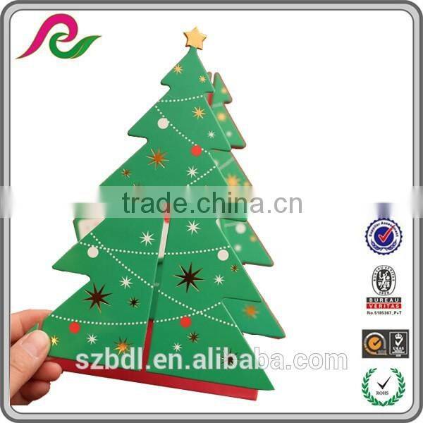 tree design hot sale display stand greeting cards paper