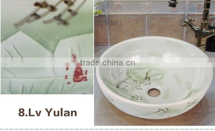 new style ceramic bathroom european style countertop basin