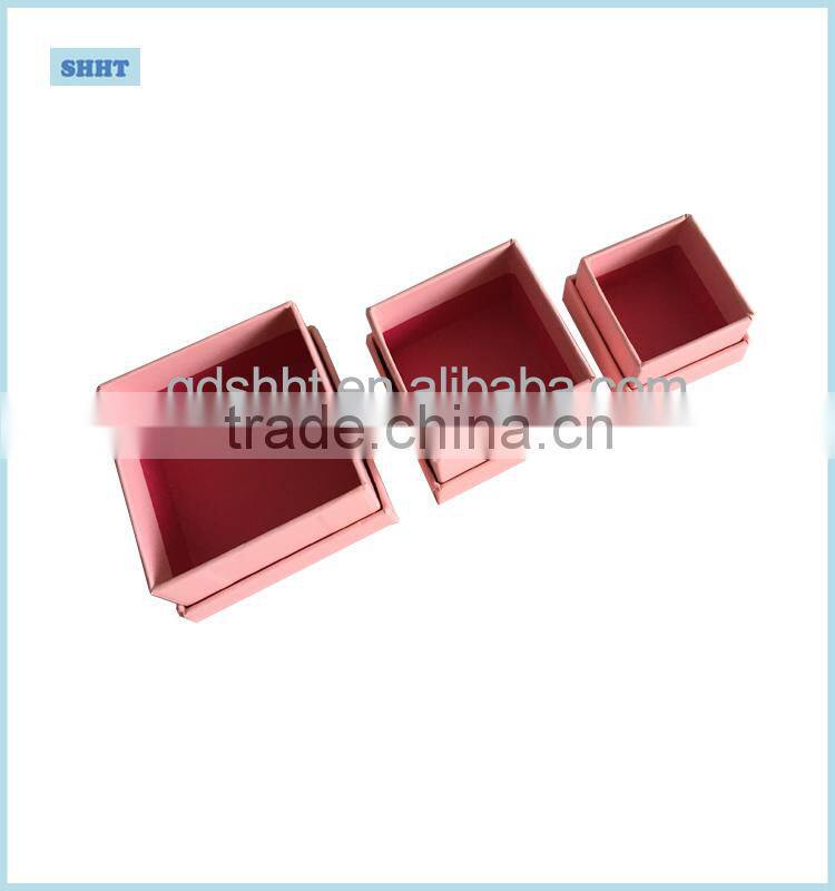 customized bracelet and earring packaging box with lid for cristmas