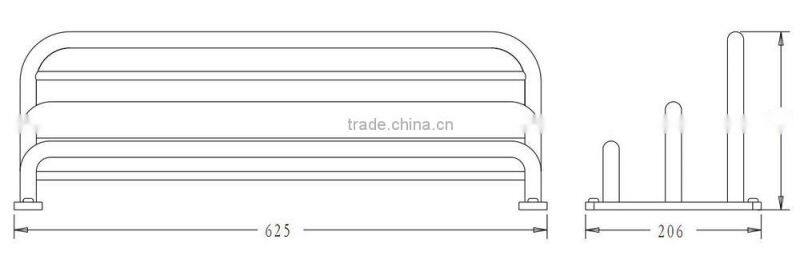 3 tier towel rack,stainless steel multi towel racks 11034