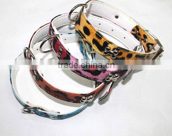 Fashion PU Collar, colorful dog strap