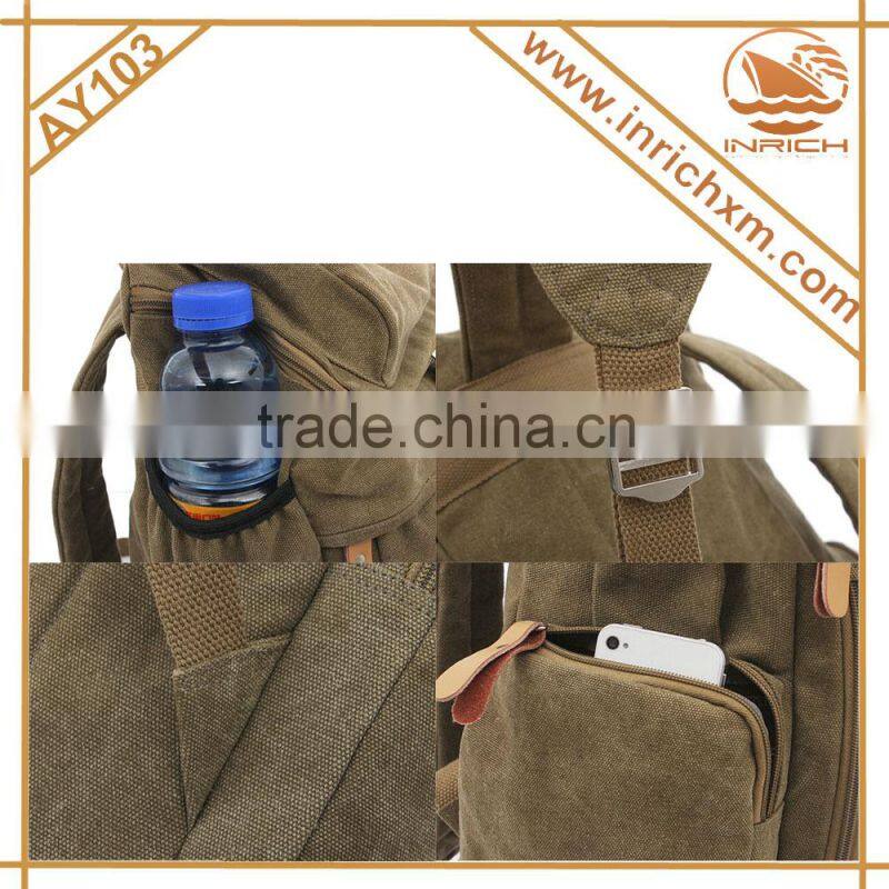 Wholesale Vintage Canvas Hiking Backpack,Rucksack