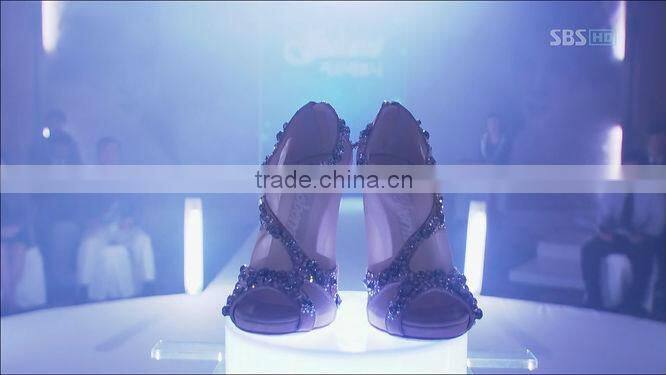 Latest Style Nude Peep Toe High Heel Shoe Bridal Shoes(WS-5002)