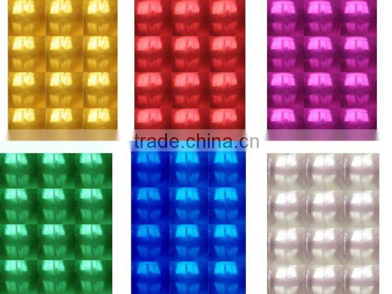 PET fresnel/multi-lens film for lamination and printing