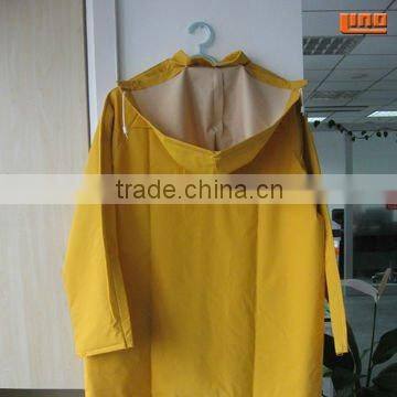 0.35mm yellow pvc raincoats