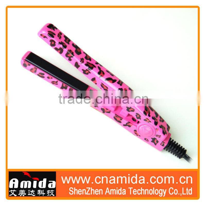 portable ceramic hair straightener for travel, ultrasonic infrared hair straightener