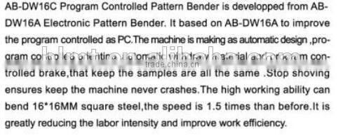 Machine for wrought iron/Metal iron bending machinery