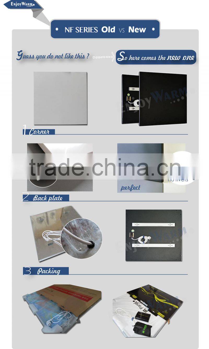 TUV GS CE ROHS SAA ISO9001 IP54 frameless far infrared heater