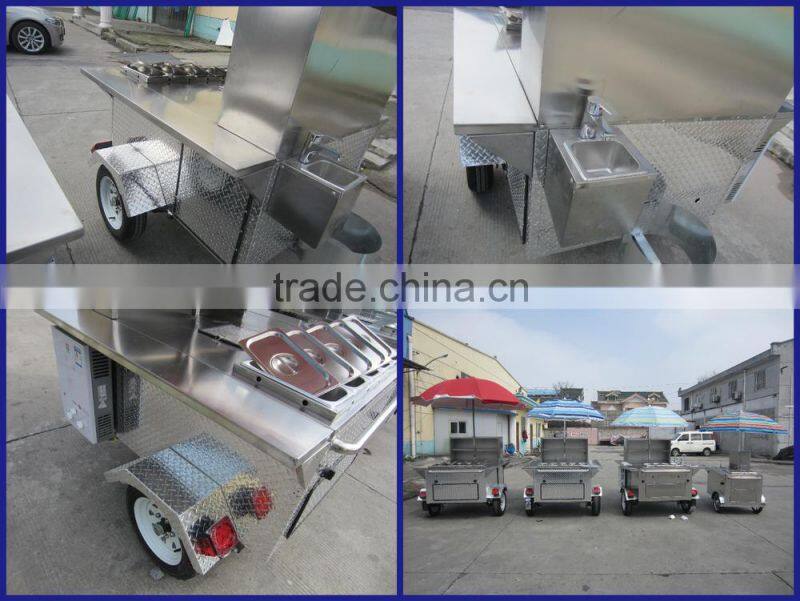2015 hot sales best quality juice hot dog cart bakery hot dog cart popcorn hot dog cart