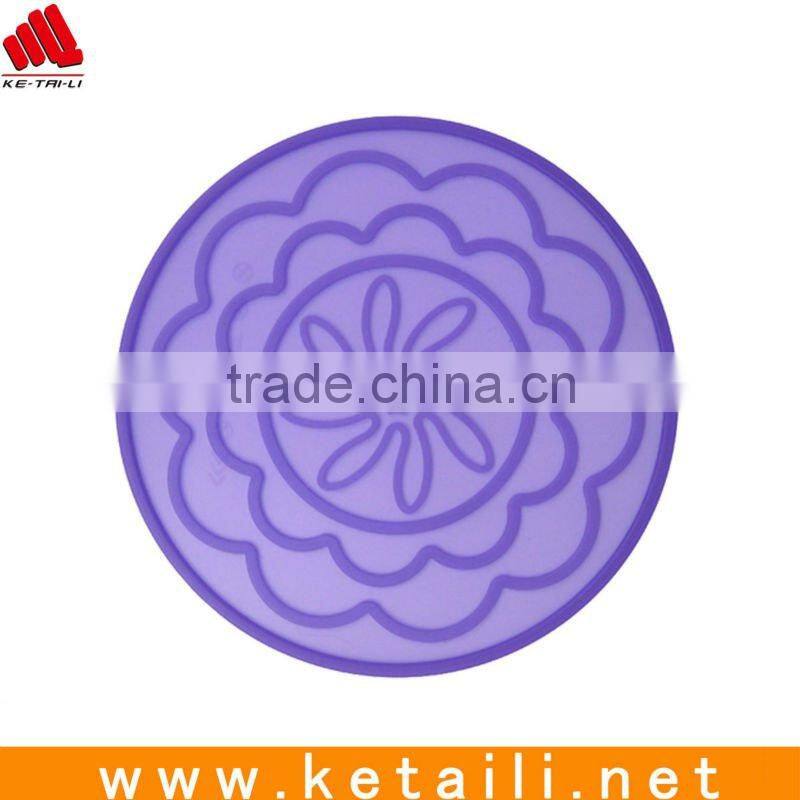 Wholesale Eco-friendly custom silicone rubber coaster!Good Price ! We are manufacture!(FDA,SGS,BV passed)