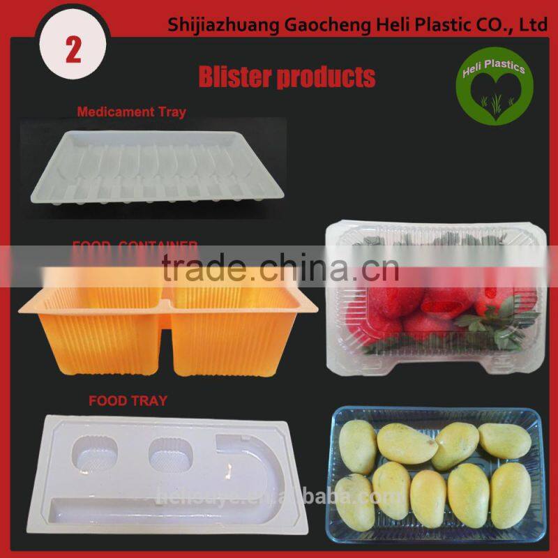 Tray Type and PS Material Thermoformed plastic packaging box