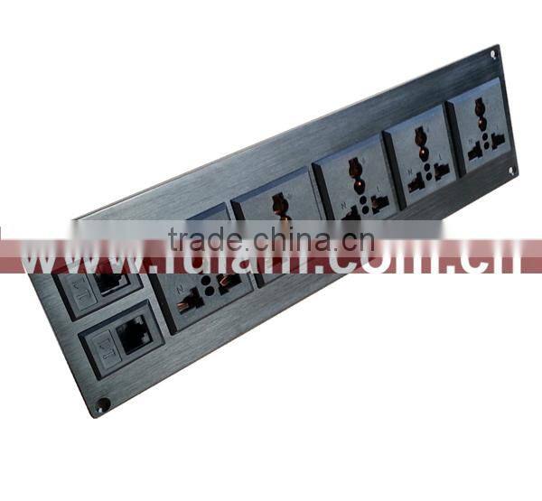 smart home OEM 86 type brushed aluminum fiber panel Wall Switch