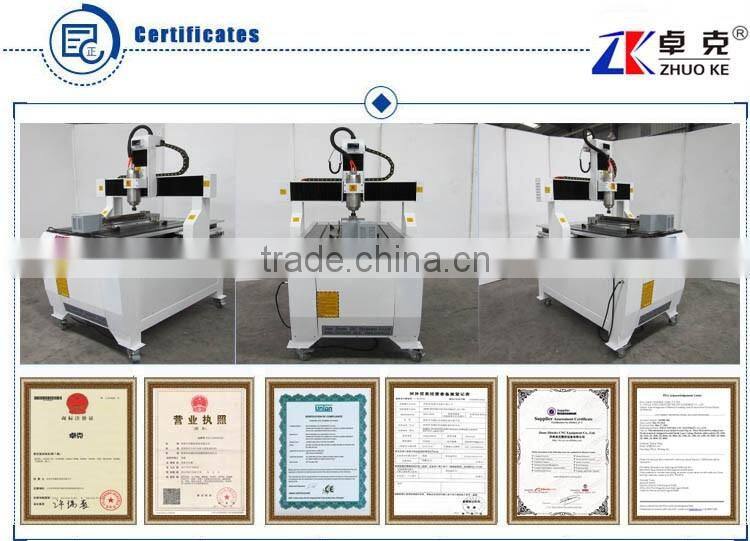 Unique Design 4 Axis Advertising CNC Engraving Machine ZK-6090 With 200MM Z-Axis