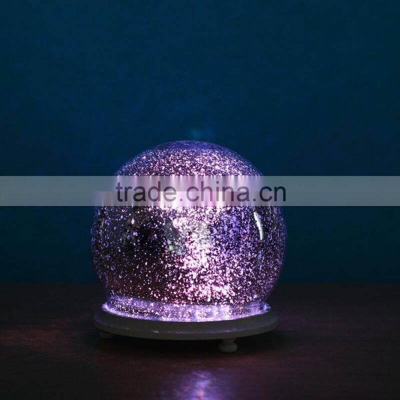 Hand blown glass ball candle holders
