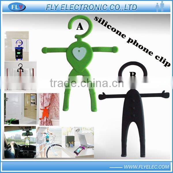 Silicone mobile phone holder/phone stand