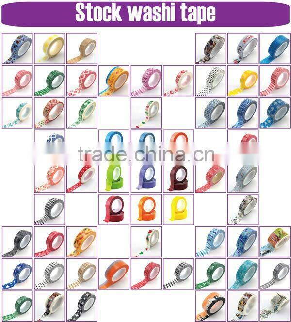 Hot sale custom neon color washi tape