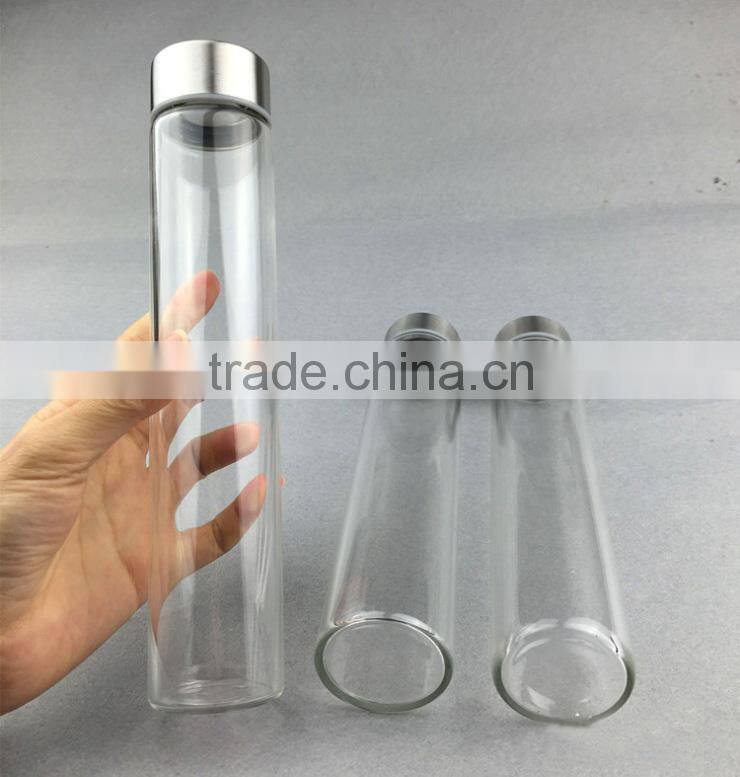 2016 fashionable stylish borosilicate glass 300ml champange vodka wine bottle